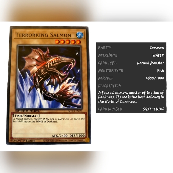 YU-GI-OH LOT OF 6 TAN ~ FAIRY ~ DRAGONS ~ FISH ~ REPTILE (NEW) - Picture 6 of 8